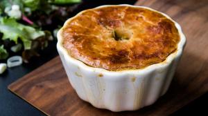 chicken (or whatever meats) pot pie – a holiday meal leftovers solution