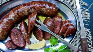 greek 'loukaniko' fresh sausages (from scratch)