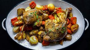 holiday-spiced duck legs confit