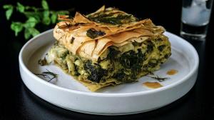 traditional «spanakopita» greek spinach & feta pie