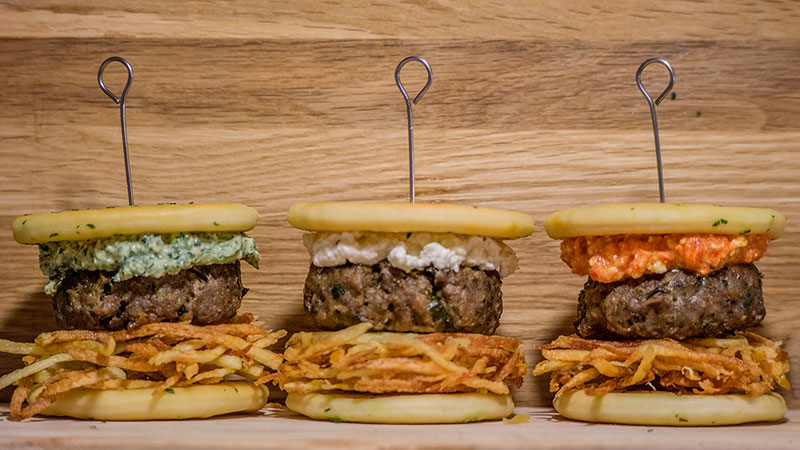keftedes and pita sliders