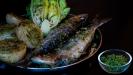 broiled sardines with lemon & herbs aromatic salt