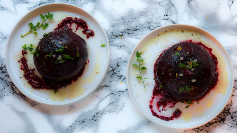 big red roasted beets