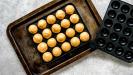 “chinese new year” peanut cookies with chocolate cherry hearts