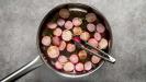 ocean-flavored roasted radishes