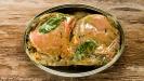 marinated pork chops & potato cabbage mash