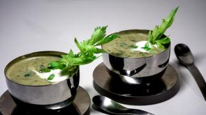 creamy and greeny leftover veggies soup