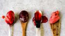 fraises x 4 : au sirop + confiture + gelée + beurre