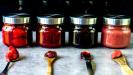 fraises x 4 : au sirop + confiture + gelée + beurre