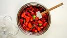 sorbet à la fraise vodka basilic (pour nous les adultes !)