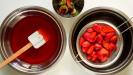 sorbet à la fraise vodka basilic (pour nous les adultes !)