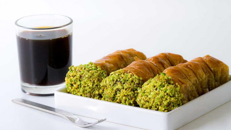 rolled baklava fingers