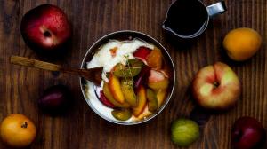 'the summer’s end' fresh stone fruit topping