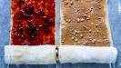 peanut butter & strawberry jam swirl bread