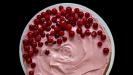 a weird & all-pink spring cake (with defrosted field berries)