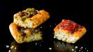 red tomato pizza-pie & green pepper pizza-pie