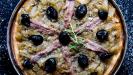 picnic pita ‘pissaladière’ pie
