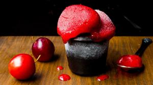 spiced plum vermouth 'almost a cocktail' sorbet