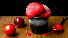 spiced plum vermouth 'almost a cocktail' sorbet