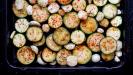 roasted eggplant & zucchini pizza with béchamel sauce