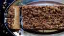 pear & pistachio & cardamom 'crumb cake'