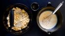 pear & pistachio & cardamom 'crumb cake'
