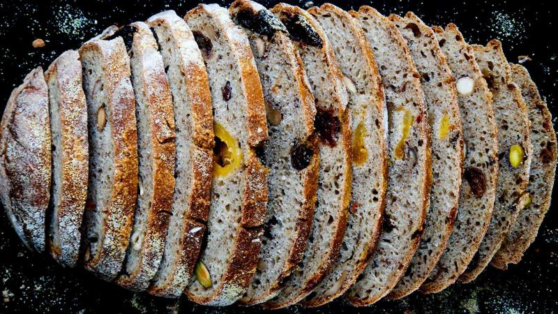 'treasures' apple cider bread with dried fruits & nuts & seeds
