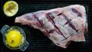honey-glazed roasted leg of lamb with fruits & vegetables