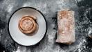 ‘brownie galette des rois’ with cocoa, coffee, chocolate, hazelnuts & chestnuts