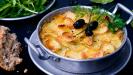salt cod ‘brandade’ with brined black olives