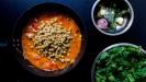 ragoût espagnol ‘potaje’ à la morue & épinards & pois chiches