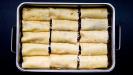 vegetable & cheese stuffed lasagna rolls