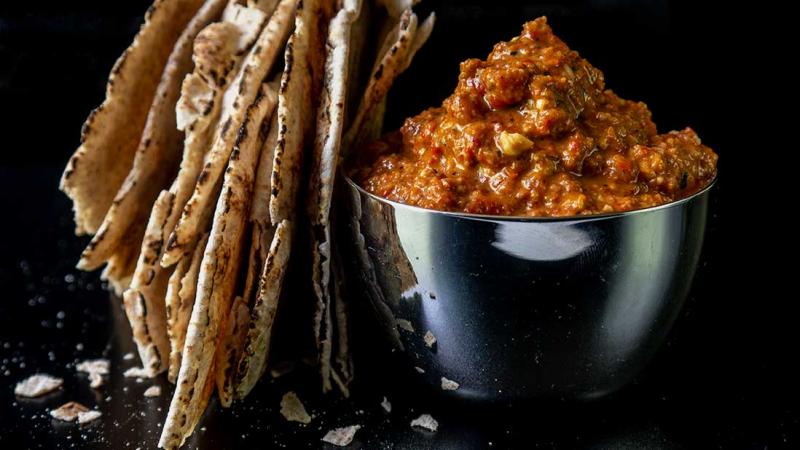 muhammara - roasted red pepper & walnut dip
