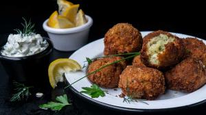 salt cod fish croquettes - 'bolinhos de bacalhau'