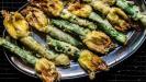 stuffed & fried zucchini flowers