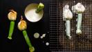 stuffed & fried zucchini flowers