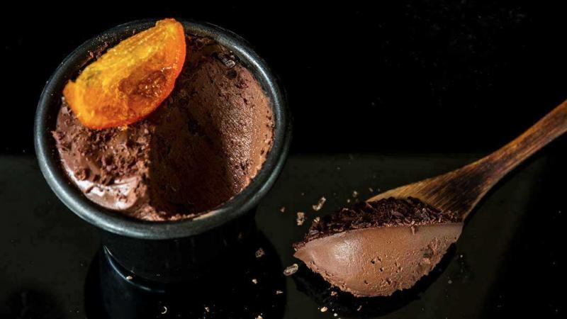 greek yogurt & dark chocolate mousse