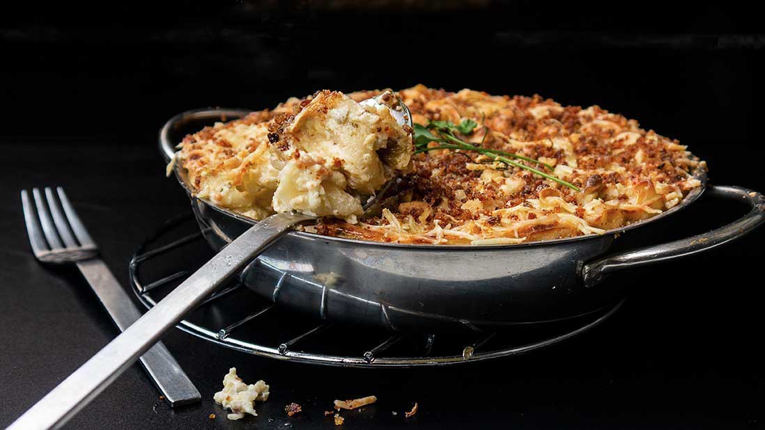 macaroni & roquefort 'blue cheese' casserole, icookstuff