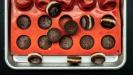 chocolate-coated cookie & peanut butter cup candy bites