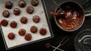 chocolate-coated cookie & peanut butter cup candy bites
