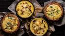 chunky vegetable & feta quiche with the incredible 2-ingredient breadcrumb & mayonnaise crust