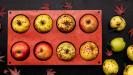 spiced cookie-crusted & dried fruits & nuts-stuffed oven-baked apples