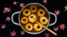 spiced cookie-crusted & dried fruits & nuts-stuffed oven-baked apples