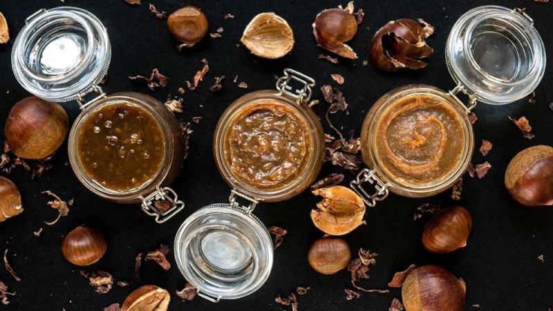 sweetened chestnut cream : chunky, coarse or smooth