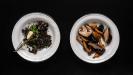 bread-crusted & mushroom-stuffed oven-baked camembert