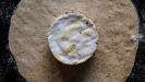 bread-crusted & mushroom-stuffed oven-baked camembert
