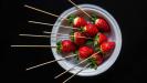 rose & pomegranate candy-coated love strawberries