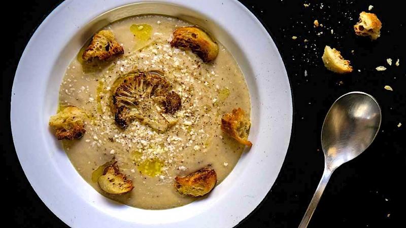 the “crème de la crème” cream of cauliflower soup