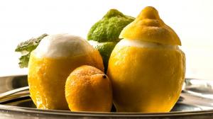 lemon-lime & geranium sorbet