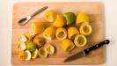 lemon-lime & geranium sorbet